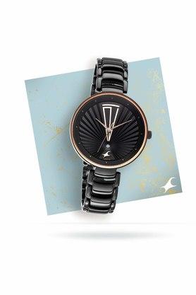 Fastrack ladies black discount watches