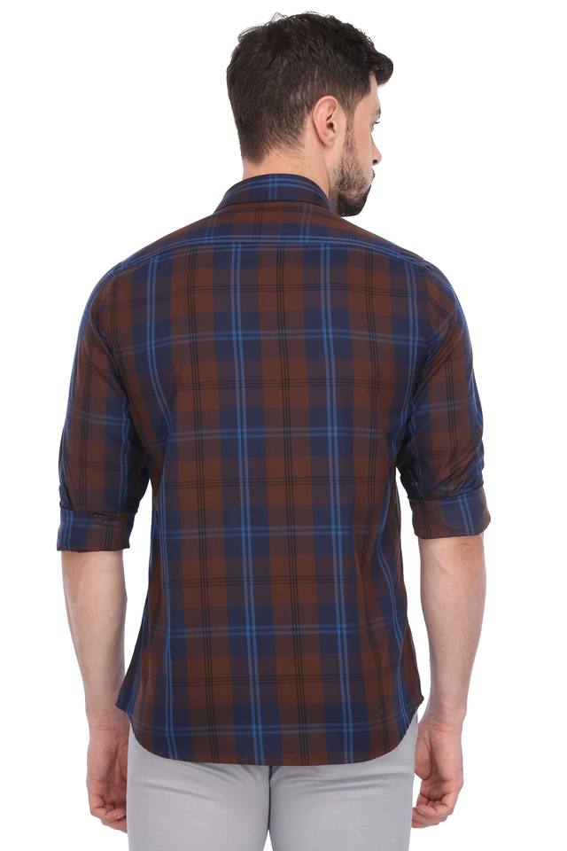 Van heusen sport men's checkered casual shirt new arrivals