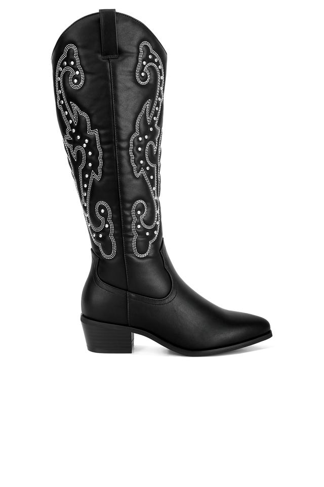 Womens studded cowboy on sale boots