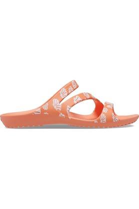 Crocs store orange sandals