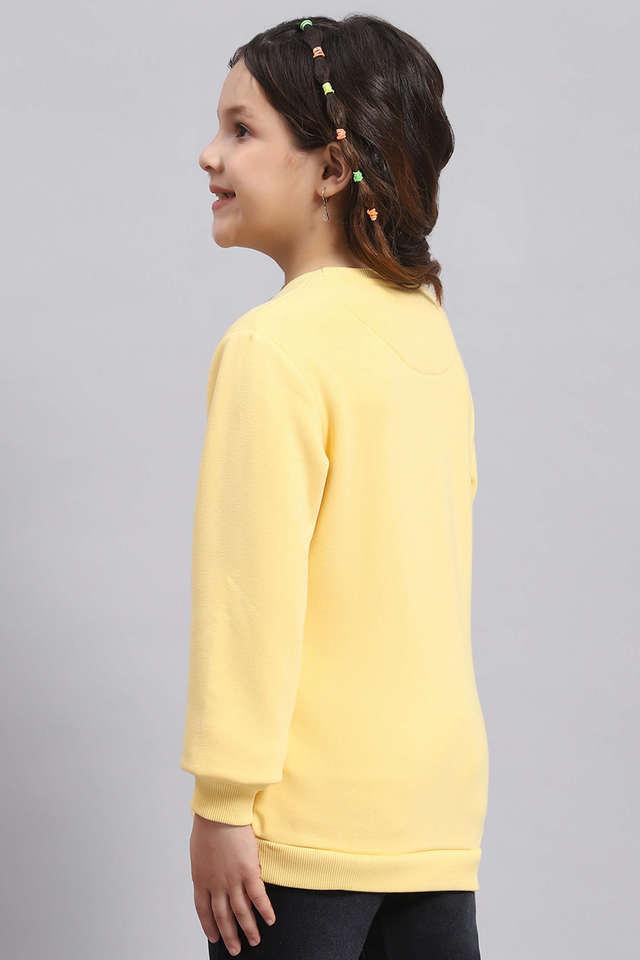 Girls yellow clearance sweatshirt