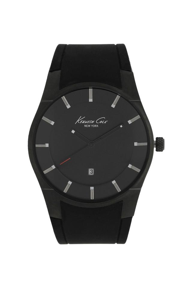 Buy KENNETH COLE Mens New York Black Dial Silicon Analogue Watch -  KC10011589MNJ