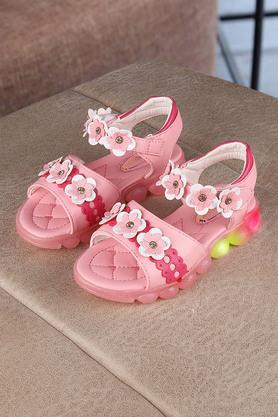 Buy WALKTRENDY Girls Light pink Velcro Closure Sandals Shoppers Stop