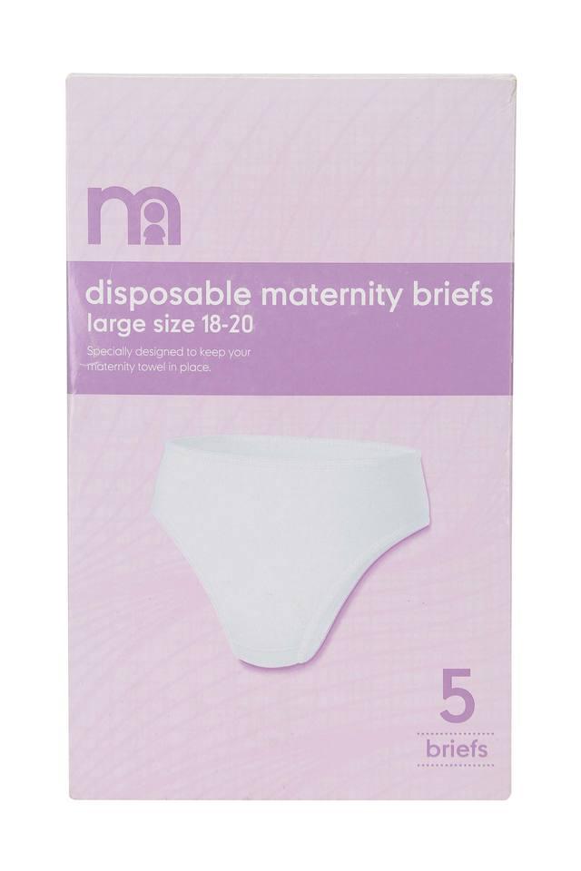 Buy MOTHERCARE Womens Solid Disposable Maternity Briefs Pack of 5