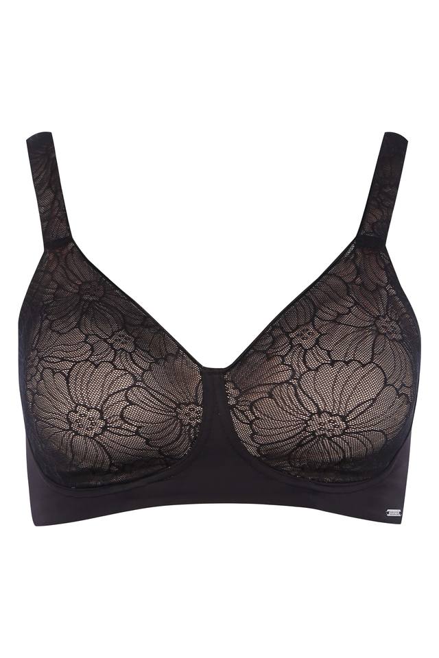 Buy Amante Lace Padded Non-Wired Full Coverage Elegance Bra at