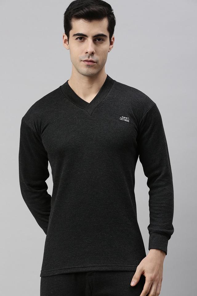Buy LUX COTTS WOOL Solid Knit Regular Fit Men's Thermal Shoppers Stop