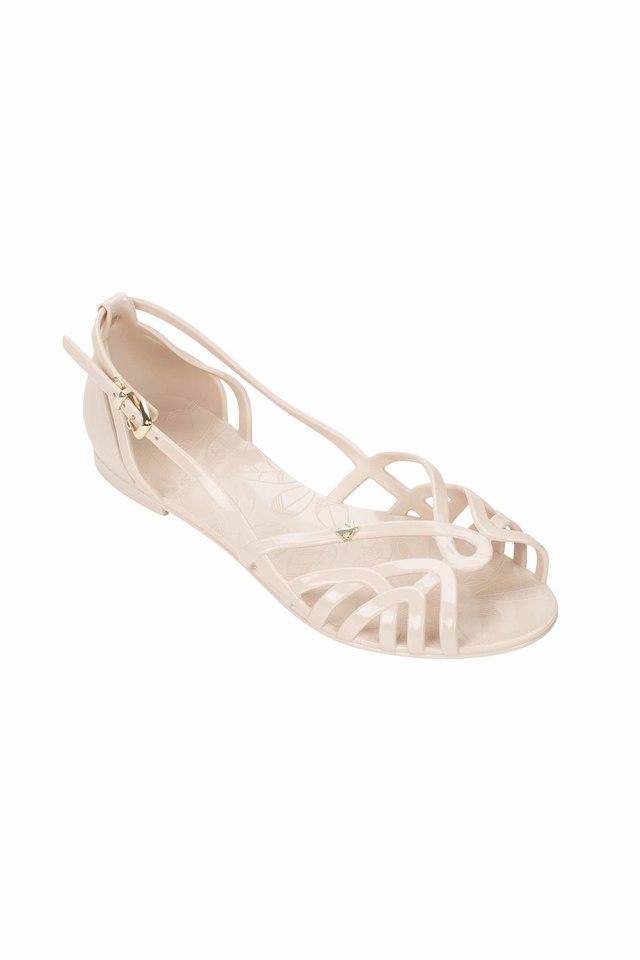 Buy JELLY BUNNY Off White Womens Amelie All The Way Open Toe Flats