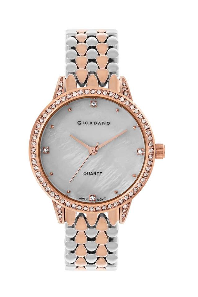 Buy GIORDANO Quartz 32 mm White MOP Dial Metal Analog Watch for Women GZ 60030 33 Shoppers Stop