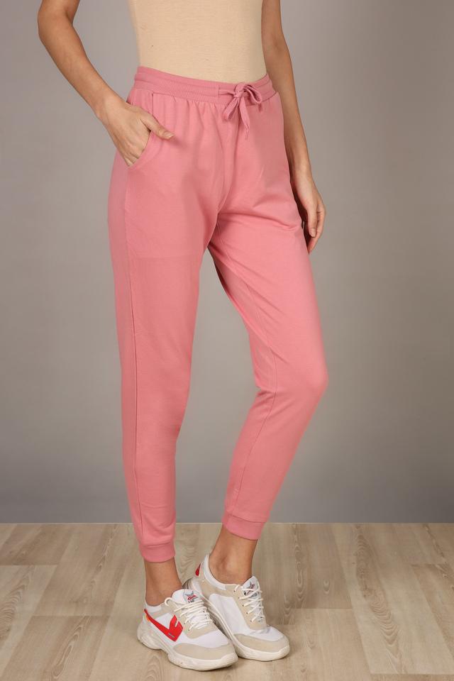 Buy Light Pink Trousers & Pants for Women by LYRA Online | Ajio.com