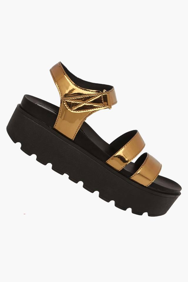 Buy CATWALK Multi PU Slip On Womens Casual Platform Sandals | Shoppers Stop