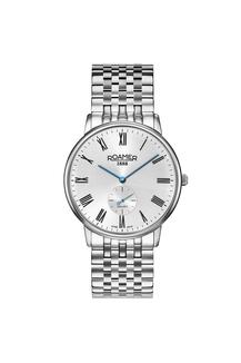 Mens Galaxy 41 mm Silver Dial Stainless Steel Analog Watch 620710 41 15 50