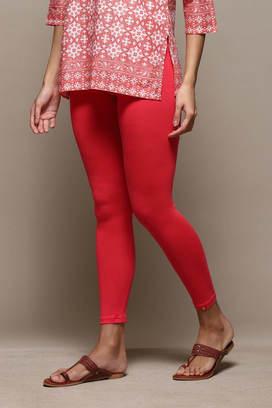 Buy BIBA Terracotta Womens Red Viscose Lycra Leggings