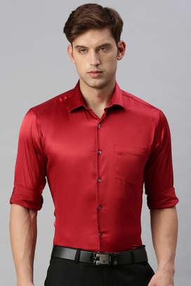 Party wear outlet red shirt