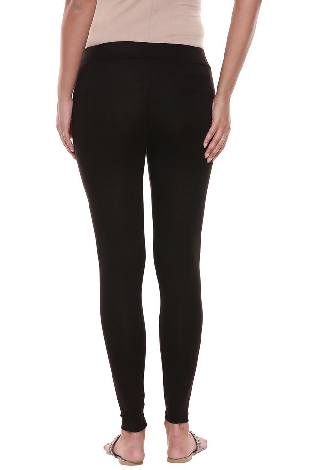 Gold Solid Leggings - Selling Fast at Pantaloons.com