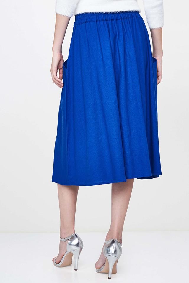 Ink blue pleated clearance skirt