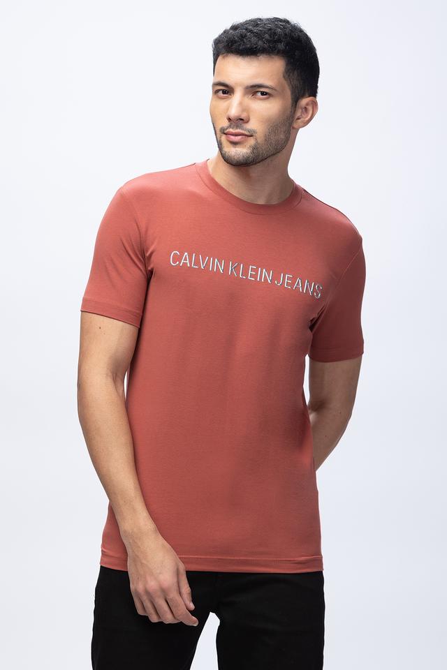 Calvin klein jeans t deals shirt red