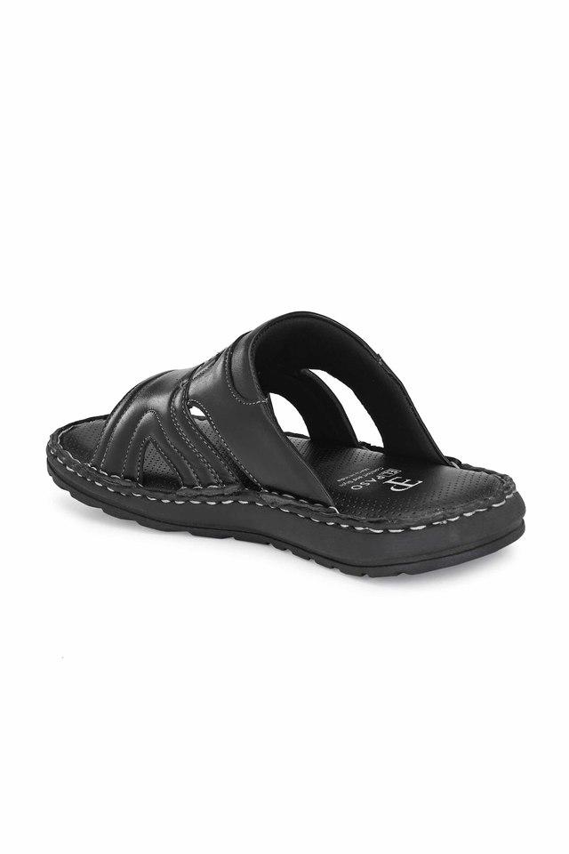 Black faux leather flip flops new arrivals