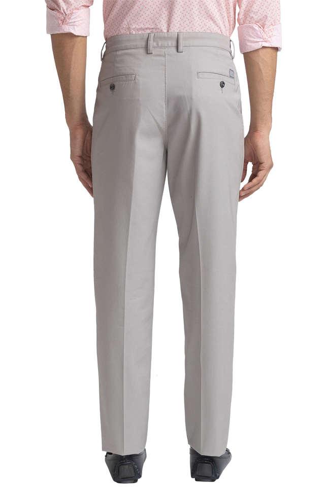 Buy ColorPlus Khaki Tailored Fit Trousers for Men Online  Tata CLiQ