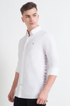 Tommy hilfiger white shirt with deals logo