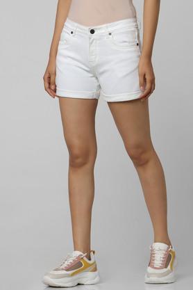 Womens white best sale shorts cotton