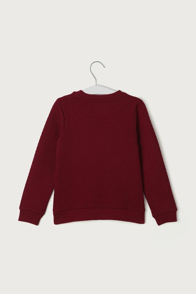 Maroon on sale girls sweater