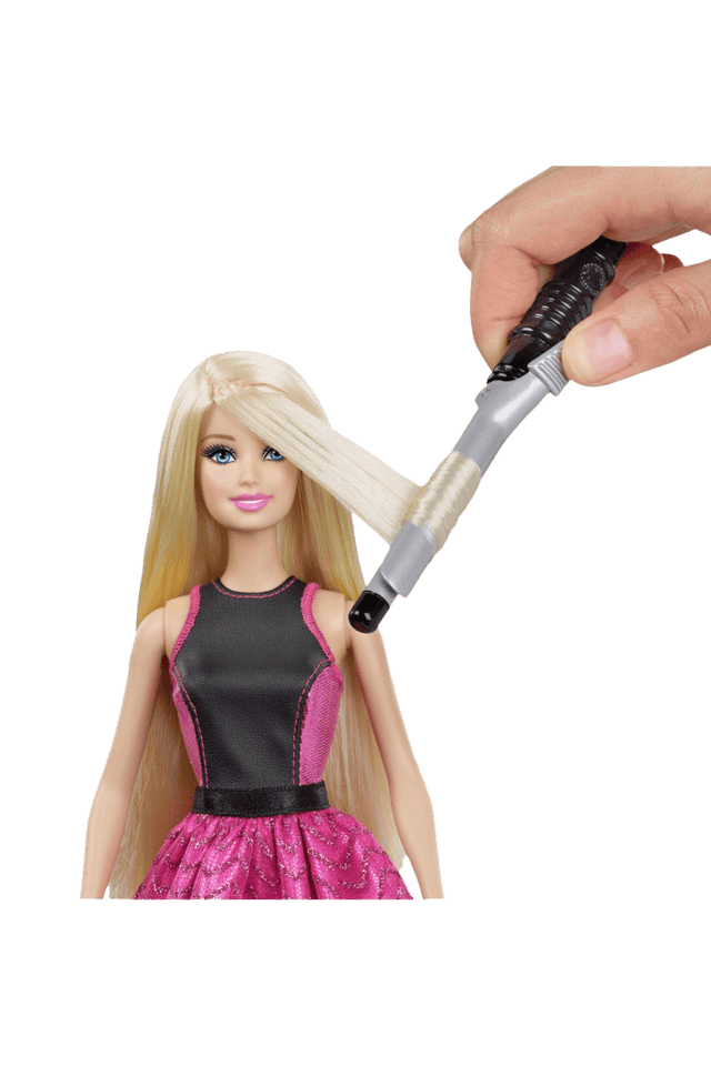 Barbie crimp store and curl doll