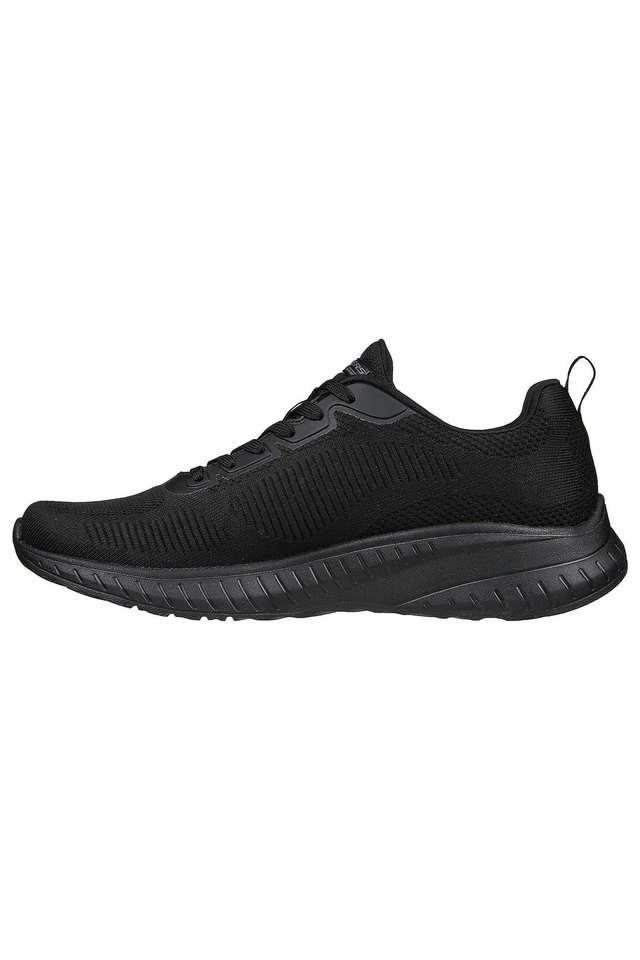 black lace up skechers