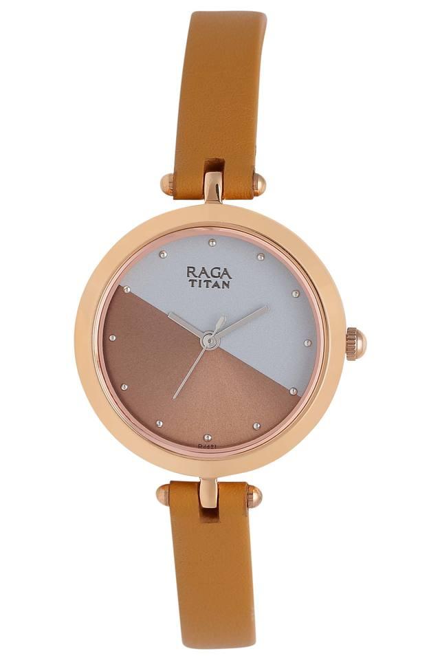 Womens Raga Two Tone Dial Leather Analogue Watch 2606WL01