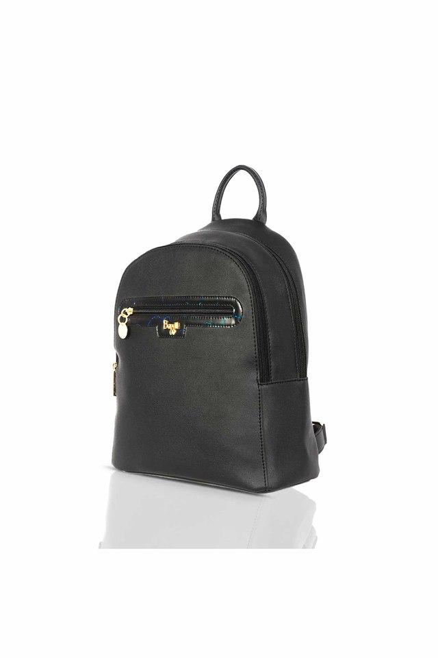 Buy BAGGIT Black PVC Womens Casual Wear Backpack Shoppers Stop