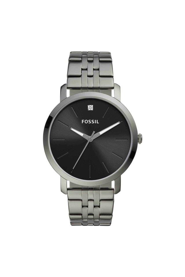 Buy FOSSIL Mens 44 mm Lux Luther Black Dial Stainless Steel Analogue Watch BQ2419I Shoppers Stop