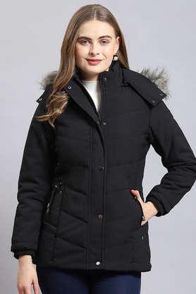 Plain black cheap coats women's