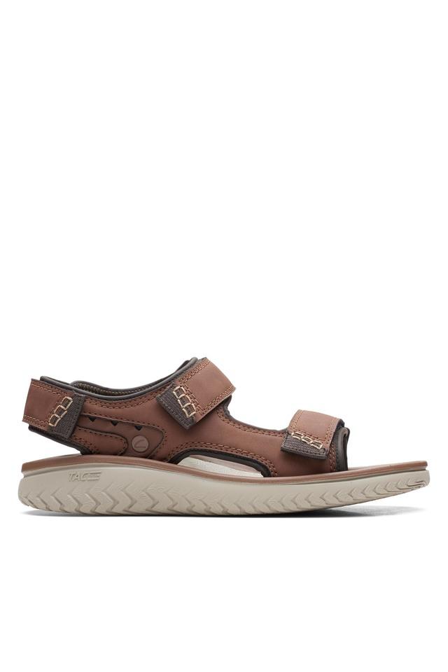 Buy CLARKS Black Leather Low Tops Slipon Mens Sandals | Shoppers Stop