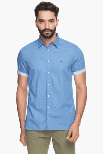 tommy hilfiger half sleeve shirts