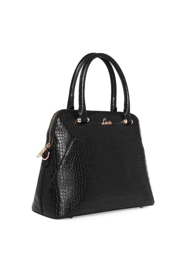 Buy LAVIE Black Glossy Valle Zipper Closure PU Synthetic Womens