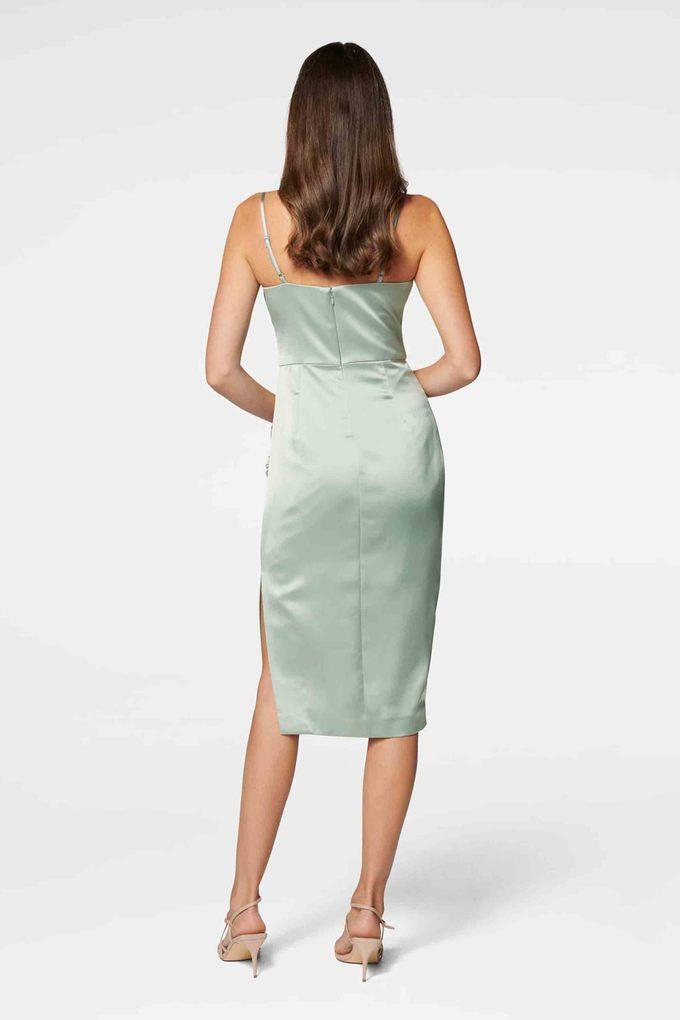 Laurelle Bodycon Midaxi Dress | Forest Green