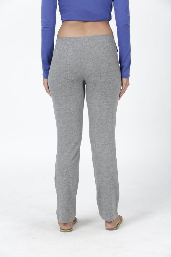 Buy ENAMOR Blue Melange Womens Basic Pull On Straight Leg